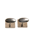 Dolce & Gabbana Silver Plated Brass Pin Crystal Cufflinks
