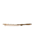 Dolce & Gabbana Gold Brass Beaded Guitar Pin Brooch