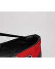Dolce & Gabbana Red Leather Nylon Low Top Men Sneakers Shoes