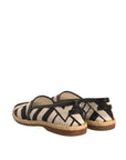 Dolce & Gabbana Black White Stripes Slip On Espadrille Shoes