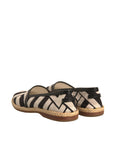 Dolce & Gabbana Black White Stripes Slip On Espadrille Shoes