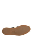 Dolce & Gabbana Black White Stripes Slip On Espadrille Shoes