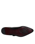 Dolce & Gabbana Black Leather Monk Strap Derby Formal Shoes