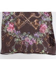 Dolce & Gabbana Elegant Floral Silk Blouse with Cap Sleeves
