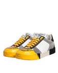 Dolce & Gabbana Multicolor Leather DNA Low Top Sneakers Shoes