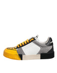 Dolce & Gabbana Multicolor Leather DNA Low Top Sneakers Shoes