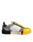 Dolce & Gabbana Multicolor Leather DNA Low Top Sneakers Shoes
