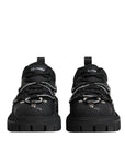 Dolce & Gabbana Black Low Top Lace Up Trekking Sneakers Shoes