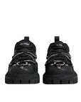 Dolce & Gabbana Black Low Top Lace Up Trekking Sneakers Shoes