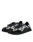 Dolce & Gabbana Black Logo Nylon Low Top NS1 Sneakers Shoes