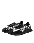 Dolce & Gabbana Black Logo Nylon Low Top NS1 Sneakers Shoes