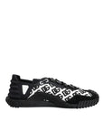 Dolce & Gabbana Black Logo Nylon Low Top NS1 Sneakers Shoes