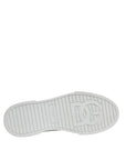Dolce & Gabbana White Black Cotton High Top Sneakers Shoes