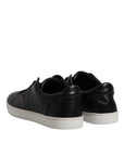 Dolce & Gabbana Black London Nappa Leather Men Sneakers Shoes