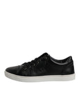 Dolce & Gabbana Black London Nappa Leather Men Sneakers Shoes