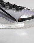 Dolce & Gabbana Silver Black Nylon NS1 Low Top Sneakers Shoes
