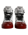 Dolce & Gabbana Multicolor Leather High Top Sneakers Shoes