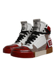 Dolce & Gabbana Multicolor Leather High Top Sneakers Shoes