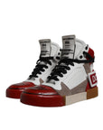 Dolce & Gabbana Multicolor Leather High Top Sneakers Shoes
