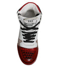 Dolce & Gabbana Multicolor Leather High Top Sneakers Shoes