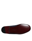 Dolce & Gabbana Blue Suede Leather Shoes Loafer Moccasin Shoes