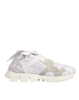 Dolce & Gabbana White Mesh Sorrento Trekking Sneakers Shoes