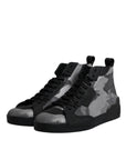 Dolce & Gabbana Multicolor Camouflage High Top Sneakers Shoes