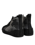 Dolce & Gabbana Multicolor Camouflage High Top Sneakers Shoes