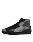 Dolce & Gabbana Multicolor Camouflage High Top Sneakers Shoes