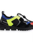 Dolce & Gabbana Multicolor Mesh Sorrento Trekking Sneakers Shoes