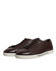 Dolce & Gabbana Brown Low Top Men Saint Tropez Sneakers Shoes