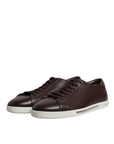 Dolce & Gabbana Brown Low Top Men Saint Tropez Sneakers Shoes