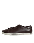 Dolce & Gabbana Brown Low Top Men Saint Tropez Sneakers Shoes