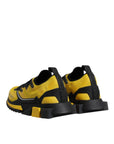 Dolce & Gabbana Yellow SORRENTO Sport Stretch Sneakers Shoes