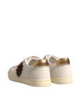 Dolce & Gabbana White Leather Heart Embellished Sneakers Shoes