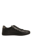 Dolce & Gabbana Black Leather Heart Embellished Sneakers Shoes