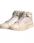 Dolce & Gabbana White London Logo High Top Sneakers Shoes