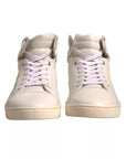 Dolce & Gabbana White London Logo High Top Sneakers Shoes