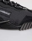 Dolce & Gabbana Black Nylon NS1 Low Top Men Sneakers Shoes