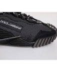 Dolce & Gabbana Black Nylon NS1 Low Top Men Sneakers Shoes