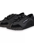 Dolce & Gabbana Black Nylon NS1 Low Top Men Sneakers Shoes