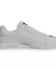 Dolce & Gabbana White Leather Logo Low Top NS1 Sneakers Shoes
