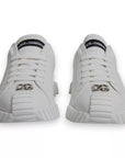 Dolce & Gabbana White Leather Logo Low Top NS1 Sneakers Shoes