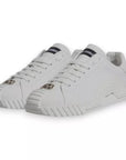 Dolce & Gabbana White Leather Logo Low Top NS1 Sneakers Shoes