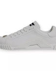 Dolce & Gabbana White Leather Logo Low Top NS1 Sneakers Shoes
