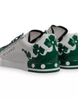 Dolce & Gabbana White Green Leather Crown Milano Sneakers Shoes