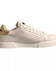 Dolce & Gabbana White Crown Patch Portofino Sneakers Shoes
