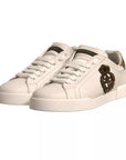 Dolce & Gabbana White Crown Patch Portofino Sneakers Shoes