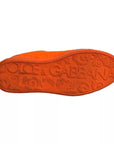 Dolce & Gabbana Orange Portofino Logo Tape Men Sneakers Shoes