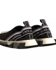 Dolce & Gabbana Black White Slip On Sorrento Sneakers Shoes